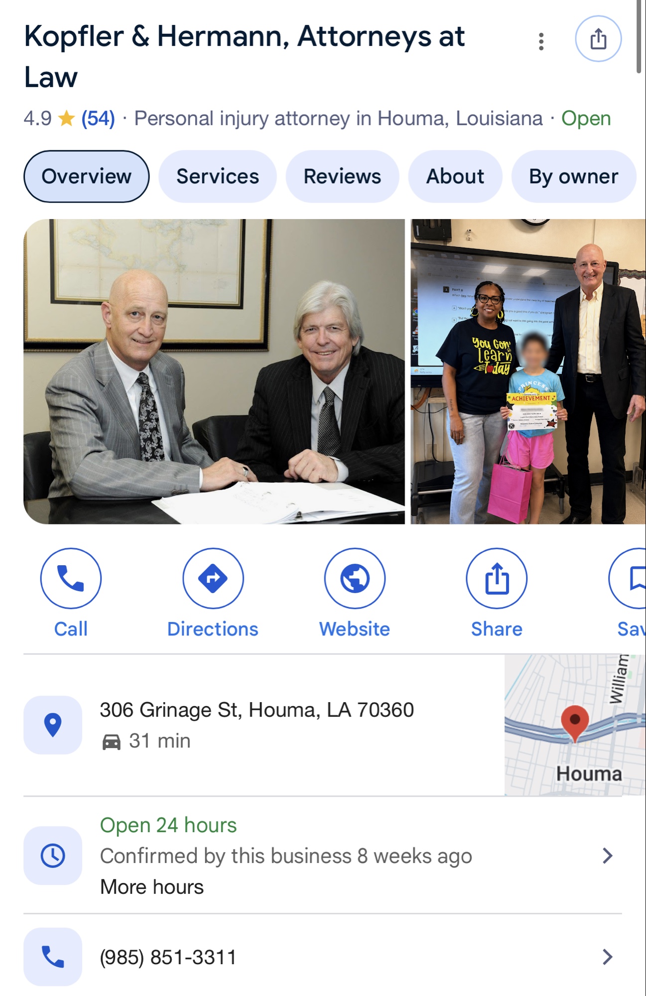 Google Business Profile for Kopfler & Hermann Attorneys at Law